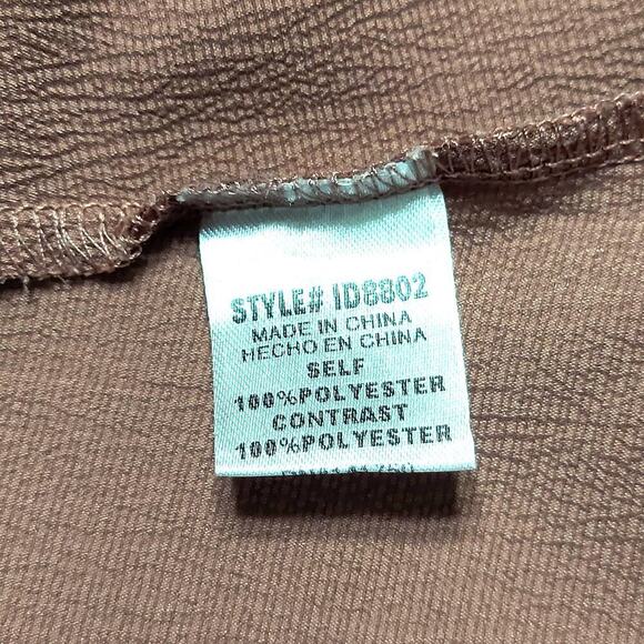 Orange Creek Pink Dusty Rose Lace Bodice Trim Knee Length Dress - Picture 11 of 11